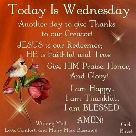 today is wednesday blessings